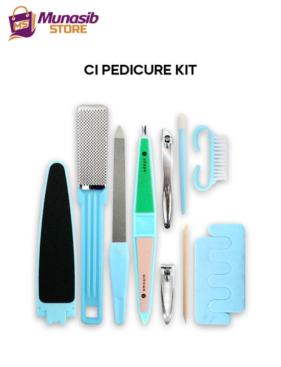 Color Institute Pedicure, Manicure Set Card Nail Clippers Kit Pedicure Care Tools