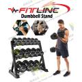 Heavy Duty Metal Dumbbell Rack and Stand with 3 Layer (Dumbbell Not Included). 