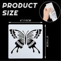 16Pcs Reusable Butterfly Stencils Butterfly Template Art Painting. 