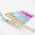 1 SAIANTTH 10Pcs Lucky Fish Makeup Brushes Set Pink Blue Scattered Powder Eye Shadow Brush Kit Cosmetic Beauty Tools Maquiagem. 