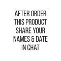 customized nikah acrylic Plate without box. 