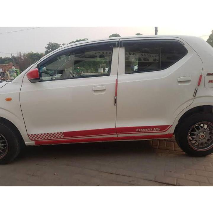 New Alto Turbo RS Stripes Design Sticker, Most Trendy and Sport Design Stripe Decals. Car Modification, Car Styling