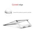 【Rongcai】 Laptop Stand, Portable Laptop Stand, Aluminum Heat Sink Laptop Stand, Ergonomic Aluminum Laptop Riser (Rose Gold). 