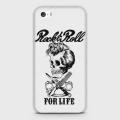 iPhone 5s Cover - SkinLee HQ Hybrid Case (Soft) - Rock and Roll Skull - SKINLEE-372-1-91-10. 