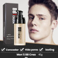 Balm, Long-Lasting Makeup Powder, BB Cream, Men's Full Coverage Facial Concealer, Waterproof Men's BB Liquid Foundation, Makeup. 