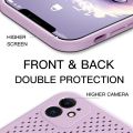 【Miga Plaza】Soft Silicone Heat dissipation Phone Case For iPhone 12 Pro Max 12 mini 11 Pro Max X XR XS Max SE  8 7 Plus Hollow Magnetic Ring Holder Stand Cover. 
