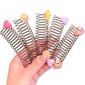 2pc Children's Invisible Broken Hair Hairpin Cartoon Anime Doll Invisible Hair Clip Headwear Fixed Insert Comb Accessories. 