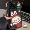 Trend Brand Label Cute Pop Mart Labubu Cartoon Couple Case Compatible For IPhone 7Plus XR 11 15 14 12 13 Pro Max 6S 15 7 6 8 Plus XS Max X SE 2020 Funny Doodle Angel Eye Soft Case. 