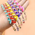 Rainbow color Rainbow headband Vibrant Cute design 6PCS/lot Childern hair accessories Long elastic detail Cute girls hair band. 