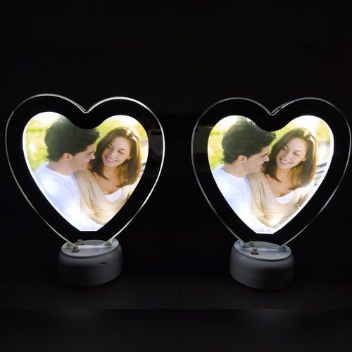 Light Frame Magic Magic Mirror Photo Frame with LED Light – Touch Sensor, Dual-Powered ...