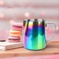 Colored Coffee Pitcher Stainless Steel Pasamer Milk Froth Pot Espresso Latte Art Pitcher Cup. 