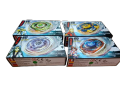 Beyblade Toy, Metal Fusion, Light Launcher and Hybrid Wheel Set, Super Gyro Rock Escolpio, Booster Rock Leone, Starter Dark Volf, Dragon Pegasis, Hour Hand Pegasis, Storm Pegasis, STORM PEGASIS, FANG LEONE, Fight Starter L DRAGO - 1 Piece Beybalde Set. 