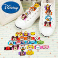 1PCS Anime Disney Mickey Stitch Shoelace Charms Decoration Casual Shoe Lace Minnie Winnie Sneakers Charms Accessories Toys Gifts. 