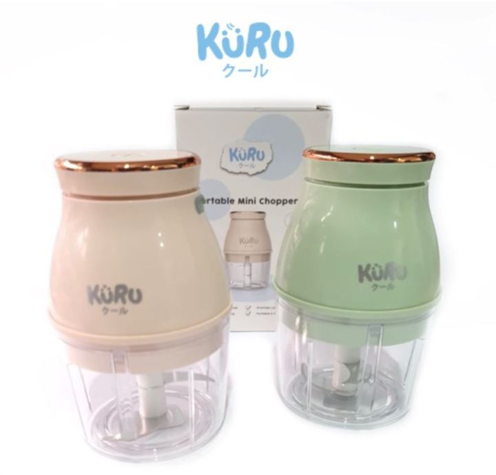 1Pcs Kuru Baby Portable Mini Chopper Blender Electric Easy to Carry Best For Home and Outdoor