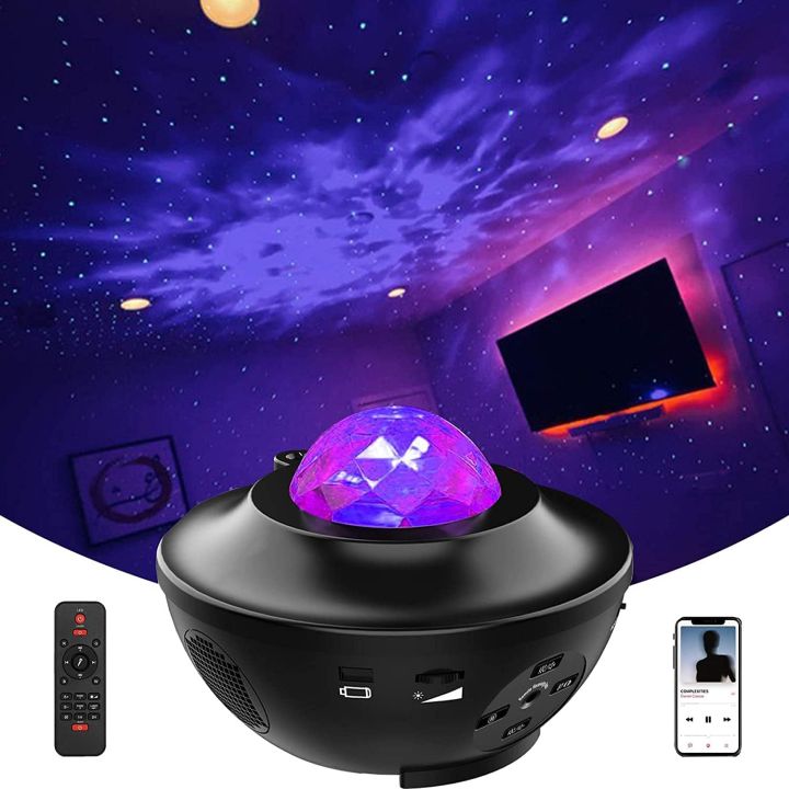 Star Projector, LED night light Projector , Bluetooth Speaker, Galaxy night light with Remote Control Star Light Projector for Bedroom/Game Rooms/Home Theatre/ Ambiance