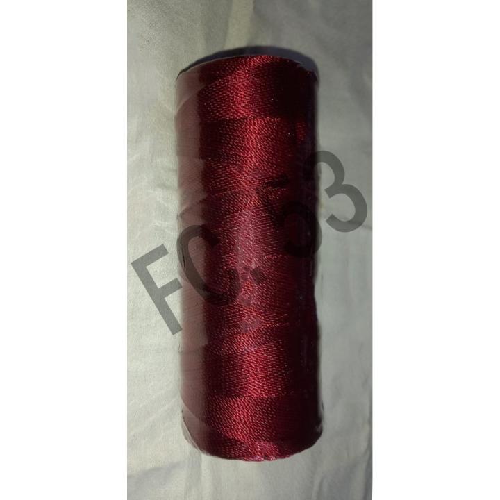 Parashoot Thread Polyester Yarn (Qureshia Thread - 24 No) - Maroon Parachute Dhaga ...