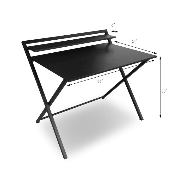 Computer Table for Home Office Folding Desk with Extra shelf 3x2 Feet computer desk foldable table
