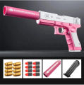 Glock Soft Bullet Toy Gun with Shell Ejection – Dart Blaster for Kids & Adults, Airsoft-Style Plastic Toy Gun. 