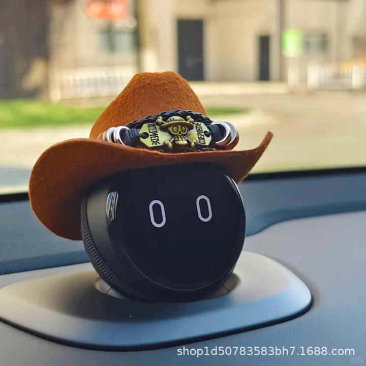 NIO Nomi Hat Robot Cowboy Handmade Cap DIY Car Interior Decoration ES6 ES8 Head Western Cowboy