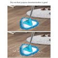 Microfiber Telescopic Triangle Mop, 180 Degree Rotatable Adjustable, Extendable Triangle Cleaning Mop Multifunction Triangular Mop Duster for Home Bathroom Floor Wall. 