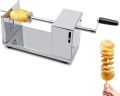 Manual Spiral Potato Slicer Twister Stainless Steel Tornado French Fries Slicer for Fruit, Potatoes, Cucumbers or Carrots. 