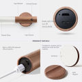 LED Wood Night Light PIR Motion Sensor Magnetic Wall Lamp USB Rechargeable Lights Home Staircase Bedroom Lamp Bedside Lighting. 