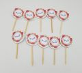 QABOOL HAI CUPCAKE TOPPERS ( PACK OF 10 CUPCAKE TOPPERS ). 