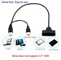USB 2.0 to Sata Cable SATA to USB 2.0 Cable Adapter for 2.5" HDD SSD Hard Drive Connector 22 Pin 7+15 SATA 1 2 3 External Drive Converter Cloning Data Recovery for PS4, Win10/8.1/8/7/Vista/XP, Mac OS, SSD Adapter. 