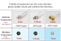 4G LTE antenna High Gain indoor antenna for Huawei Router Modem SMA TS9 CRC9 Connector with 2m cable. 