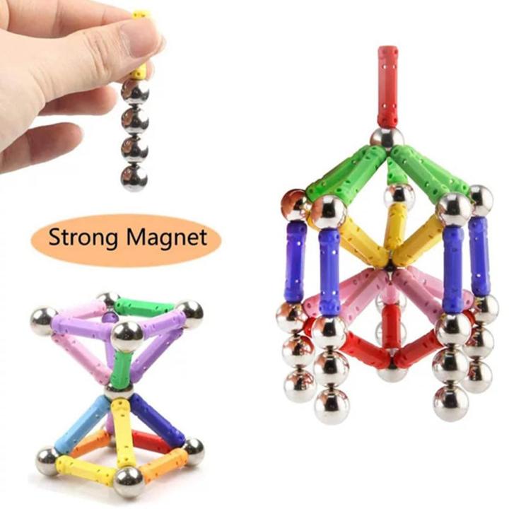Construction  Sticks and Balls set Magnetic - 63 pcs