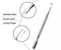 Nail Cuticle Pusher Stainless Steel Polish Remover Dead Skin Push Cutter Manicure Tool. 