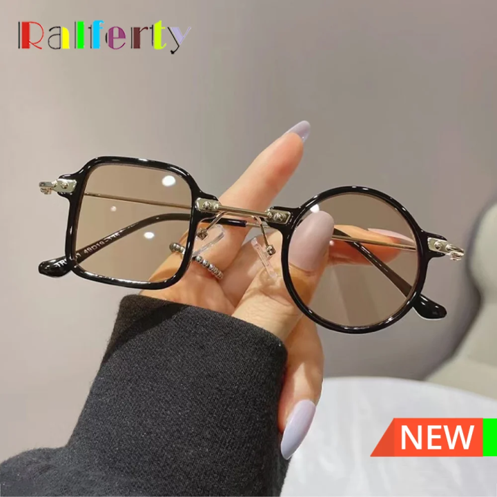 Ralferty Vintage Asymmetrical Sunglasses Women Men's Brand Designer Retro Sun Glasses Decorative Shades Round Square Eyewear