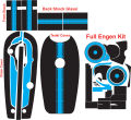 complete 70cc bike chain cover engine and fornt shock sticker. 