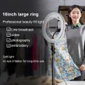 7 Feet Tripod Stand with 26 CM RGB Selfie Ring Light & Mobile Phone Holder for Tiktok Videos Best Quality Metal Tripod Tiktok Light, RGB 26cm Ring Light with 7ft Tripod Stand, Photography Kit - Elegant Home. 