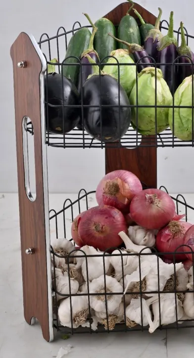 Wooden%20vegetable%20/%20Fruit%20Storage%20Rack%20With%20%20Export%20Quality%20In%20Reasonable%20Price%20Fruit%20%20Basket%20Holder%20For%20Kitchen%20-%20Image%202