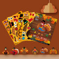 Thanksgiving Stickers Long Lasting Use Make-A-Turkey Stickers. 