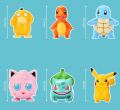 Pokemon Pikachu Psyduck Jigglypuff Charmander Squirtle Bulbasaur Action Figure PVC Collectible Model Toy – 8cm. 