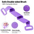 High Quality Back Cleaning Shower Strap, Silicone Back Scrubber Soft Bath Towel Bath Belt.. 