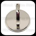 5 Pieces - Jewelry Rings Base – 1 Inch Round Ring Base with Border – Silver. 