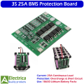 3S 25A BMS Battery Management System Module for 18650 Lithium Battery Pack with Overcharge, Overdischarge & Short Circuit Protection Board by Electrica. 