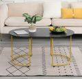 Tables Sofa Table Coffee Table End Table Metal Durable Chrome legs Easy to Assemble Side Tables Living Room Bedroom Hallway tables Coffee Side Table Home Office funiture. 