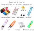 Sewing Box Kit Set thread, Needle,Hand Tape ,Scissor Storage universal sewing accessories. 