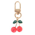 Charm DIY Jewelry Gifts Lovely Cherry Keychain Simulated Fruit Keyring Pendants For Women Girls Handbag Decoration Cherry Super Store. 
