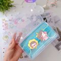 Transparent Cartoon Face Mask Storage Box Sanrio My Melody Kuromi Cinnamoroll Jewelry Case Marvel Portable Face Mask Storage Case [RAIN]. 