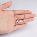 Delicate Letter Mama Necklace Mothers Love Pendant Jewelry Best Minimal Necklace For Moms Mother's Day. 