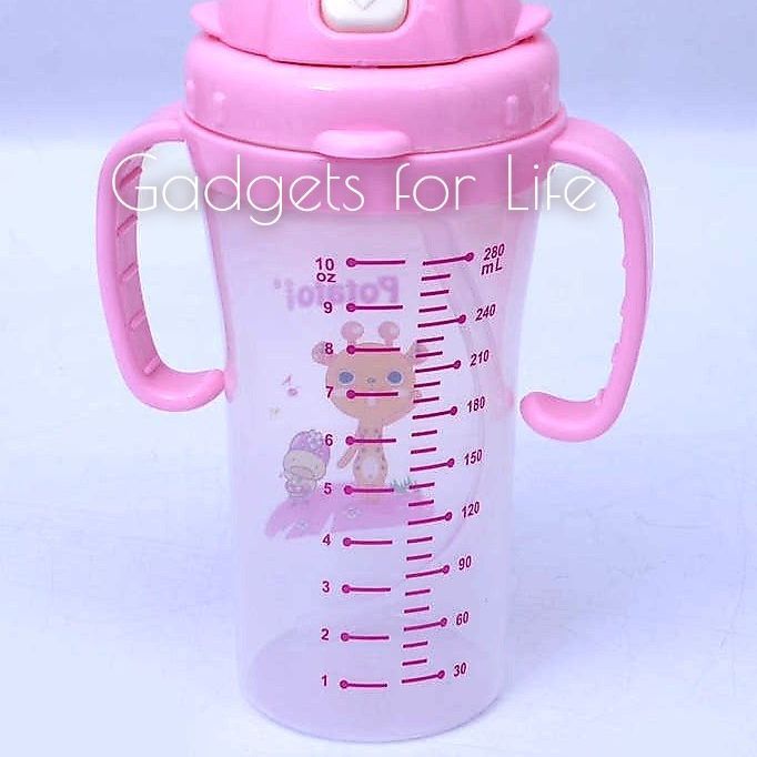 Baby Training Cup Kids Sippy Bottle BPA Free POTATO Brand Large 280ml 10 Oz.