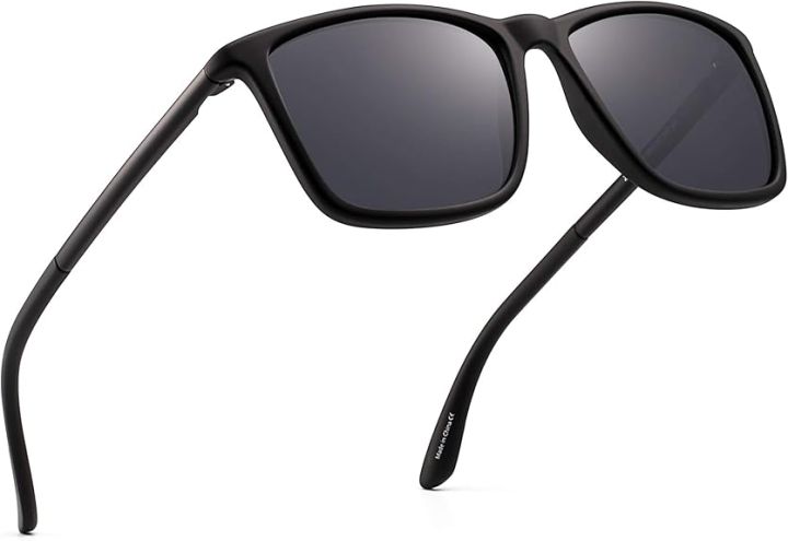 Polarized Driving Sunglasses Retro Square UV protection Classic Sun Glasses Men