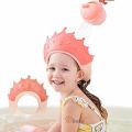 New baby hower cap Removable Adjutable ilicone hower hower Cap Protector Hair Wah Cap. 