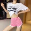 Women High Stretch Yoga Shorts Sports Running Loose Home Shorts. 