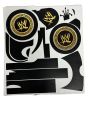 Full Engine Sticker Kit For 70 Motorcycle Sticker For 70 Bike Black and Golden. 